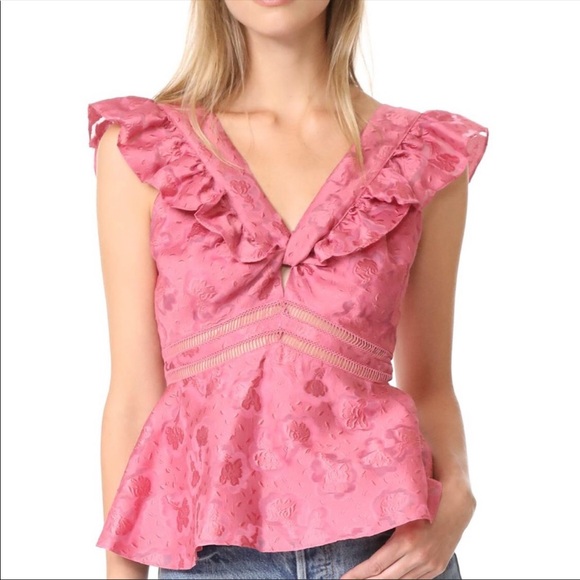 Rebecca Taylor Top in Pink - Picture 3 of 8